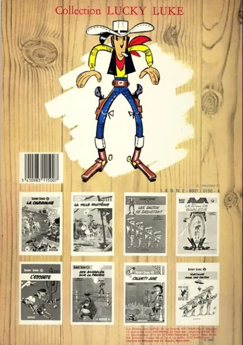 Verso de l'album Lucky Luke Tome 11 Lucky Luke contre Joss Jamon
