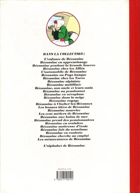 Verso de l'album Bécassine Tome 16 Bécassine en aéroplane