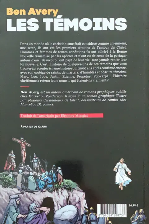 Verso de l'album Les témoins