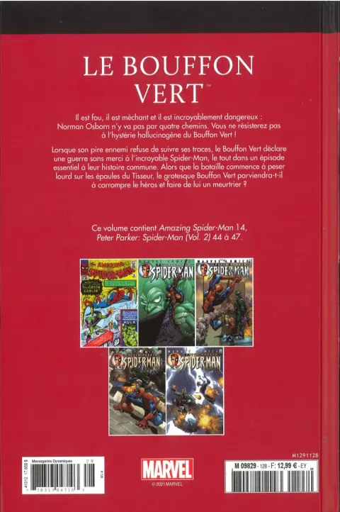 Verso de l'album Le meilleur des Super-Héros Marvel Tome 128 Le Bouffon Vert