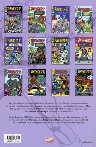 Verso de l'album The Avengers - L'intégrale Tome 2 1965