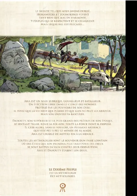 Verso de l'album Le Dixième peuple Aha et Dahouty