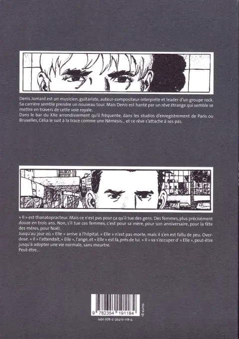 Verso de l'album Noir intégral Recueil 1