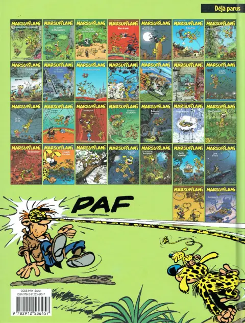 Verso de l'album Marsupilami Capturez un marsupilami !
