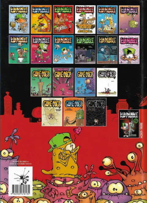 Verso de l'album Kid Paddle Monsters