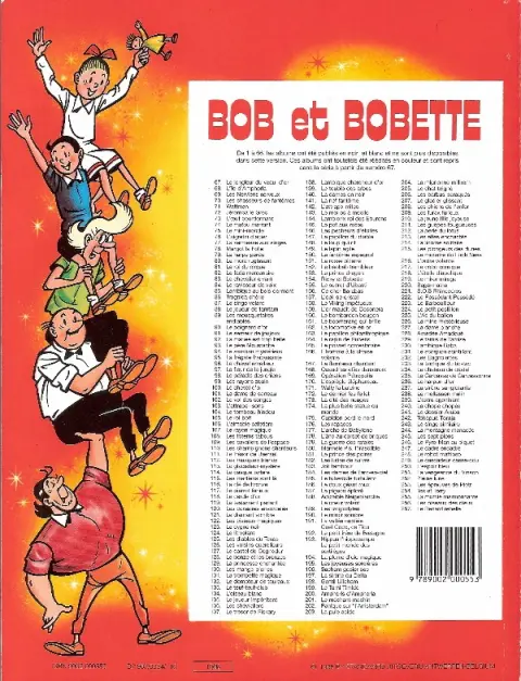 Verso de l'album Bob et Bobette Tome 68 L'île d'Amphoria