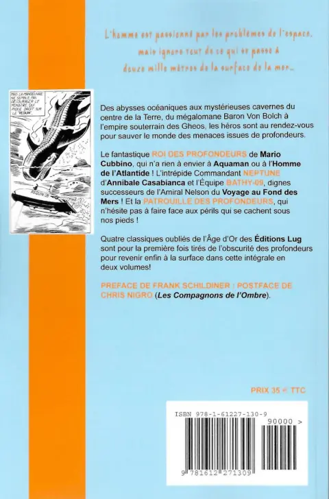 Verso de l'album Les rois des profondeurs Tome 1