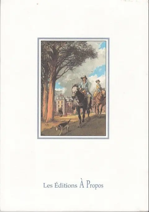 Verso de l'album À Propos Tome 15 L'Épervier