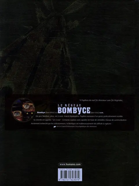 Verso de l'album Le Réseau Bombyce Tome 2 Monsieur Lune