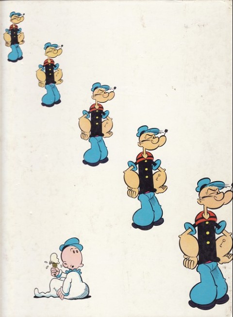Verso de l'album Les aventures de Popeye Album N° 14 Popeye au far west