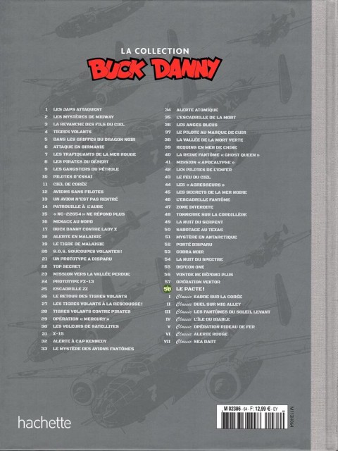 Verso de l'album Buck Danny La collection Tome 58 Le pacte !
