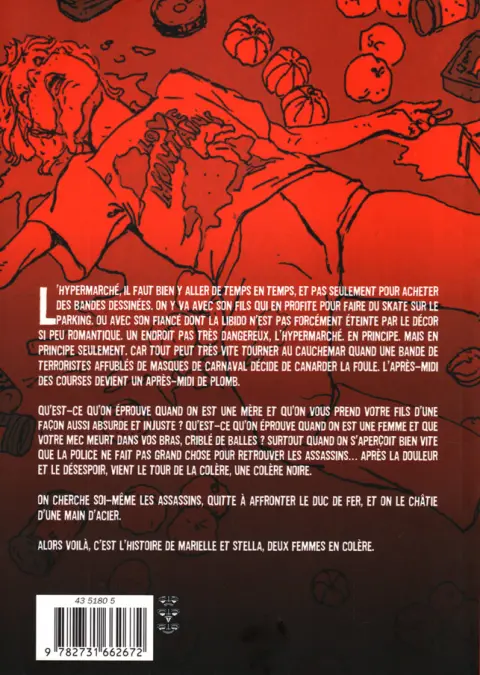 Verso de l'album Colère noire