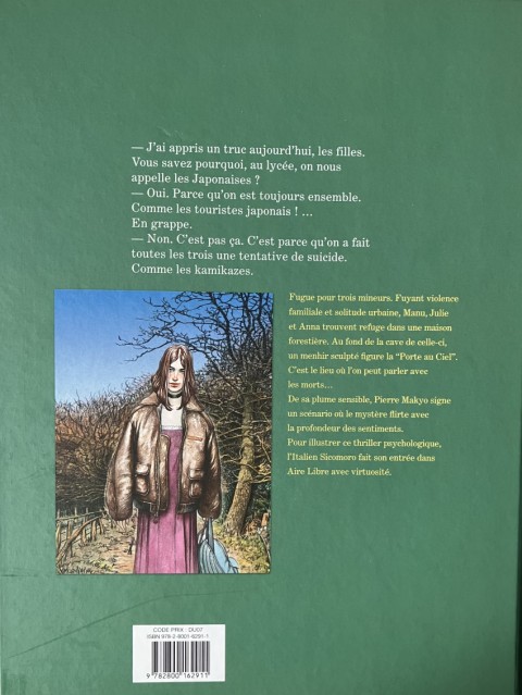 Verso de l'album La Porte au Ciel première partie