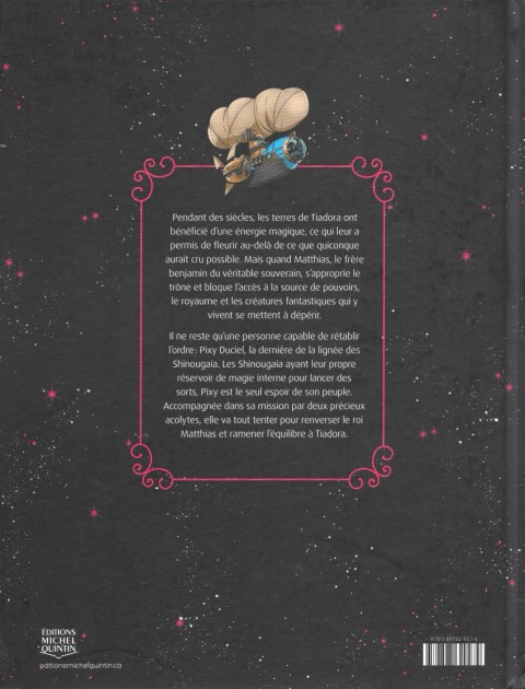 Verso de l'album Shinougaia 1 Les porteurs de magie