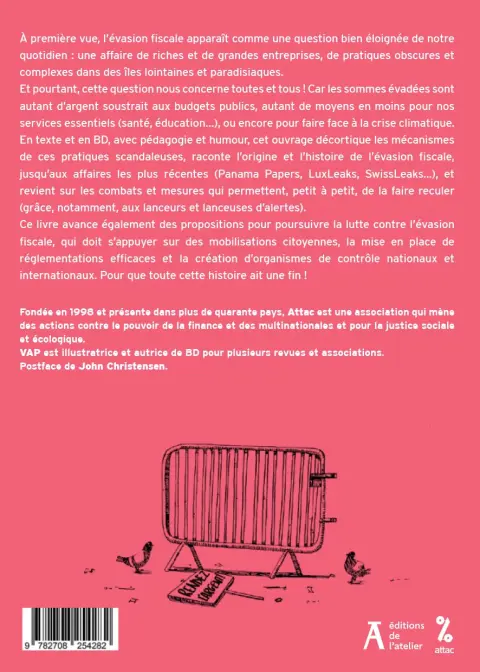Verso de l'album L'évasion fiscale Toute une histoire