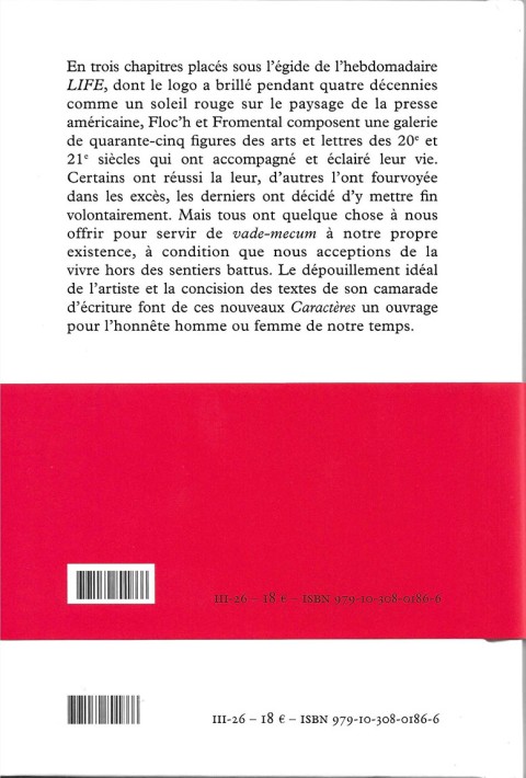 Verso de l'album Life Memento Mori - Manuel de savoir vivre et mourir