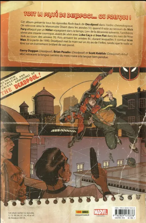 Verso de l'album Deadpool - Flash-Back