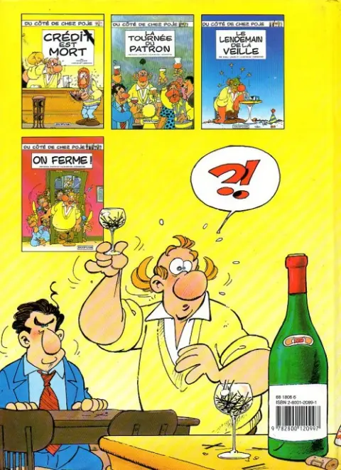 Verso de l'album Du côté de chez Poje Tome 5 Patron sous pression