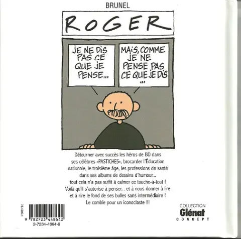 Verso de l'album Roger