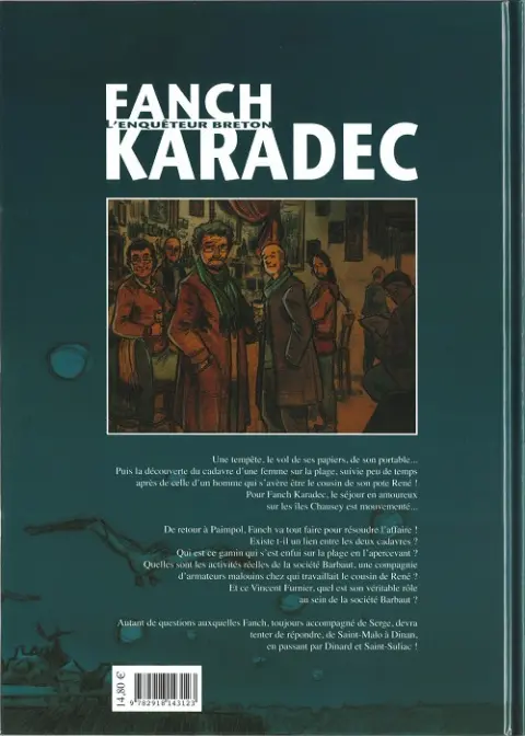 Verso de l'album Fanch Karadec l'enquêteur breton Tome 2 L'affaire malouine