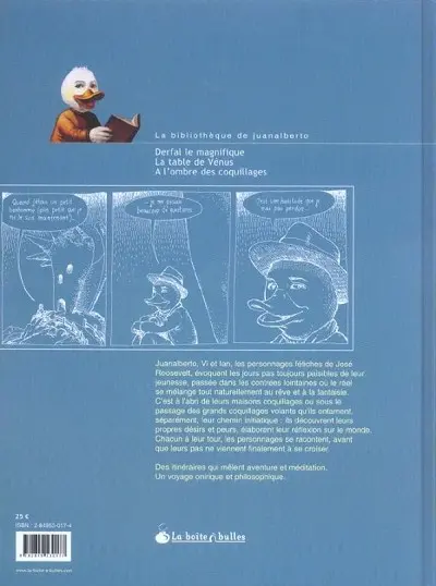 Verso de l'album À l'ombre des coquillages