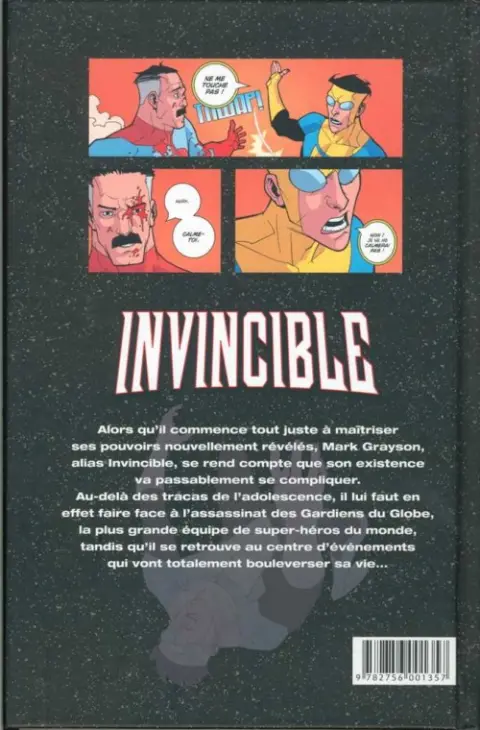 Verso de l'album Invincible Tome 2 Au nom du père