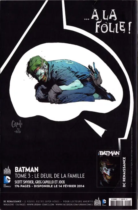 Verso de l'album Justice League Saga #4