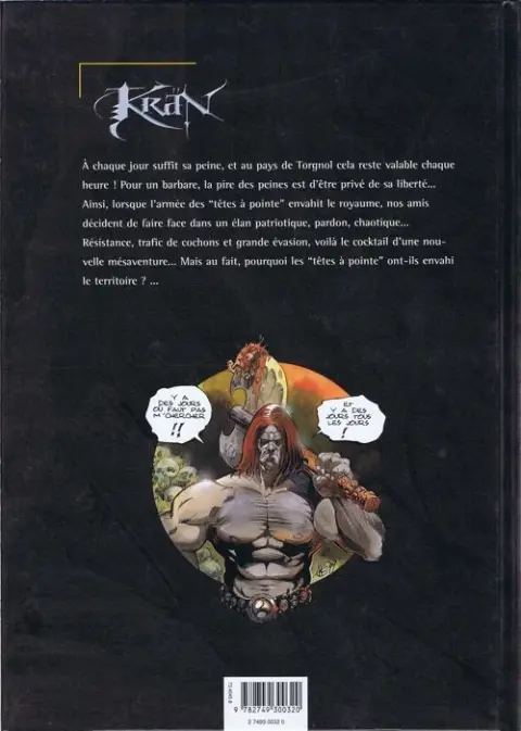 Verso de l'album Krän Tome 5 L'invasion des envahisseurs