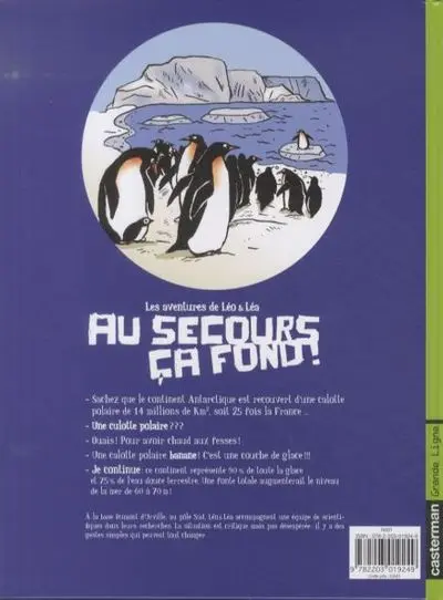Verso de l'album Léo & Léa Tome 4 Au secours ça fond !