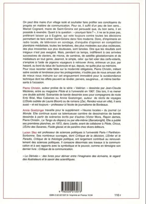 Verso de l'album Le Message du simple