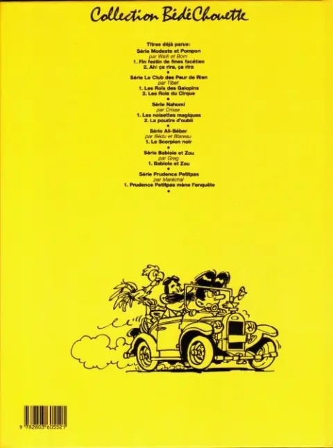 Verso de l'album Modeste et Pompon Tome 2 Ah! Ça rira, ça rira !