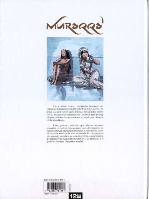 Verso de l'album Muraqqa' Tome 1 Vêtue par le ciel