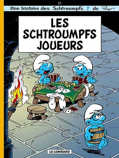 Couverture de l'album Les Schtroumpfs Tome 23 Les Schtroumpfs joueurs