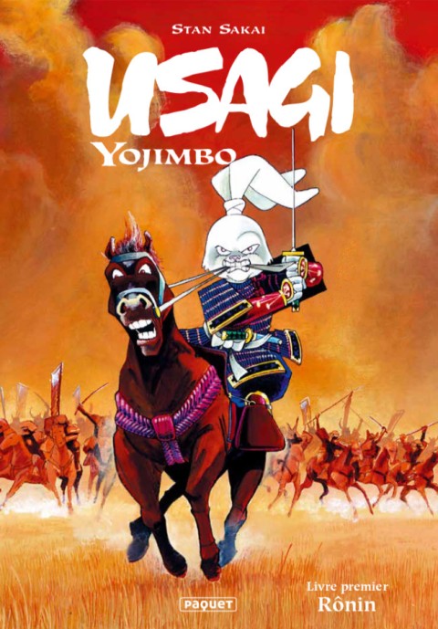 Couverture de l'album Usagi Yojimbo Edition en couleur Livre Premier Rônin