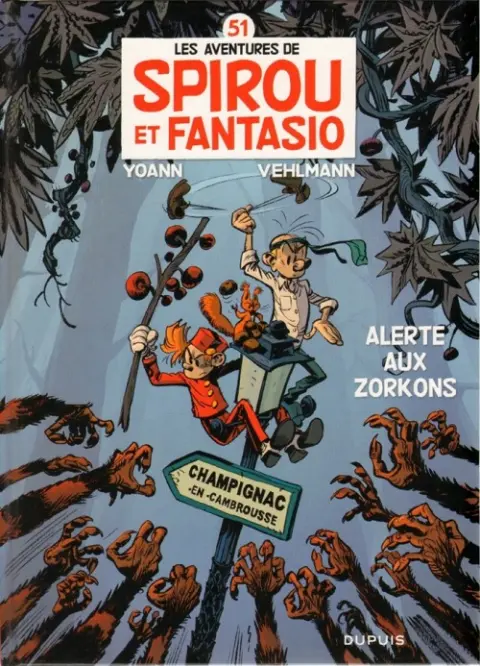 Couverture de l'album Spirou et Fantasio Tome 51 Alerte aux Zorkons