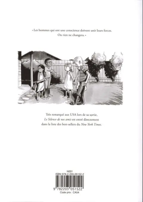 Verso de l'album Le Silence de nos amis