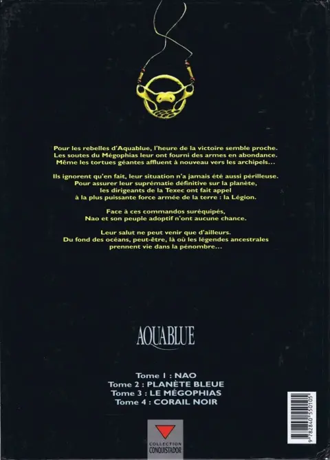 Verso de l'album Aquablue Tome 4 Corail noir