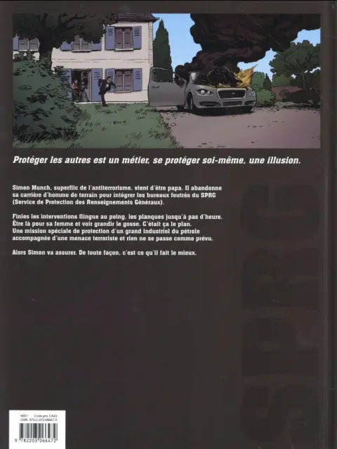 Verso de l'album SPRG - Service de Protection des Renseignement Généraux