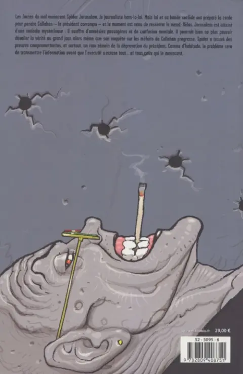 Verso de l'album Transmetropolitan Tome 5 Le Remède