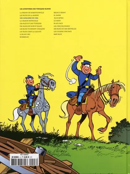 Verso de l'album Les Tuniques Bleues La Collection (Dupuis) Tome 8 Les cavaliers du ciel
