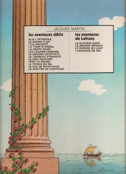 Verso de l'album Alix Tome 9 Le Dieu sauvage