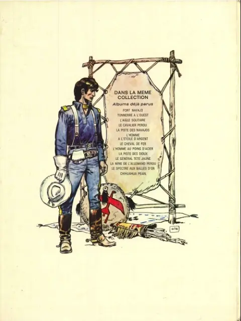 Verso de l'album Blueberry Tome 8 L'homme au poing d'acier