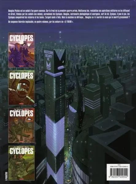 Verso de l'album Cyclopes Tome 2 Le héros