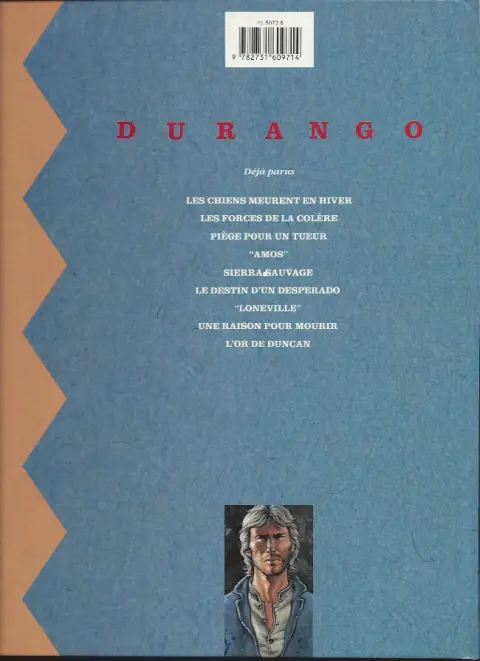 Verso de l'album Durango Tome 1 Les chiens meurent en hiver