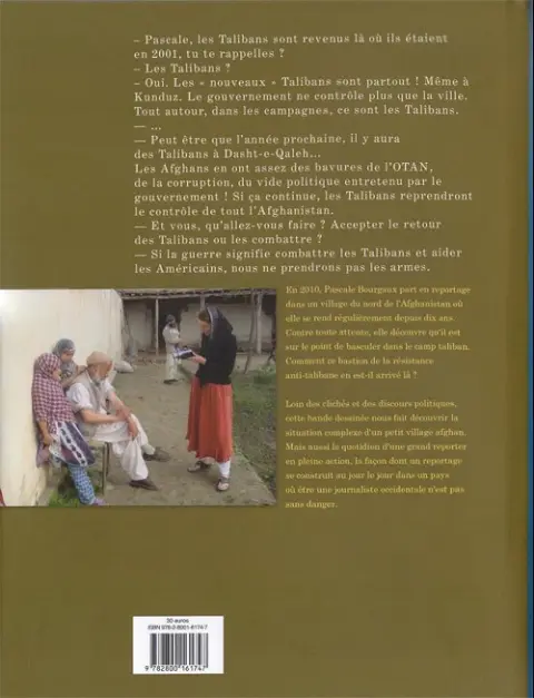 Verso de l'album Les Larmes du seigneur afghan