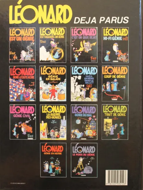 Verso de l'album Léonard Tome 5 Génie à toute heure