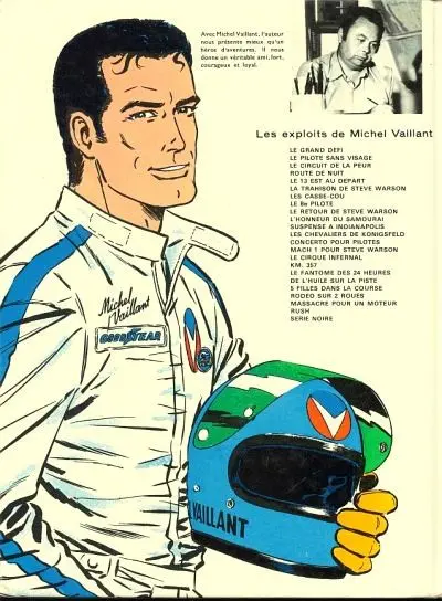 Verso de l'album Michel Vaillant Tome 3 Le circuit de la peur