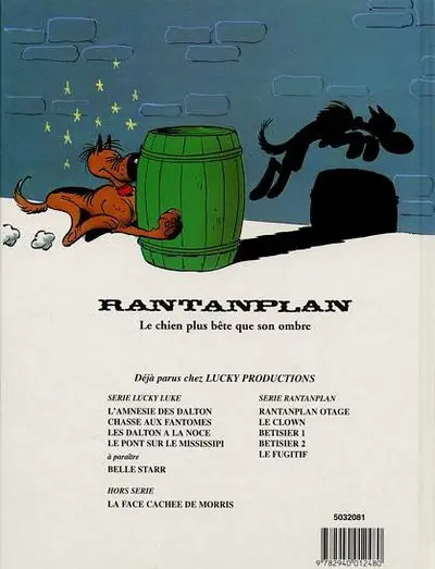 Verso de l'album Rantanplan Tome 7 Le fugitif