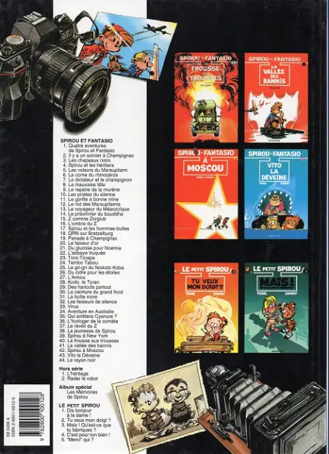 Verso de l'album Spirou et Fantasio Tome 10 Les pirates du silence