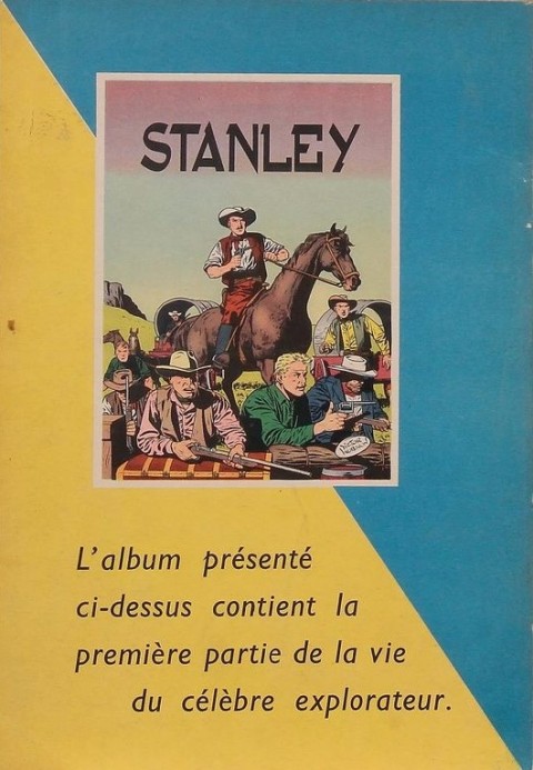 Verso de l'album Stanley Tome 2 À la recherche de l'homme perdu